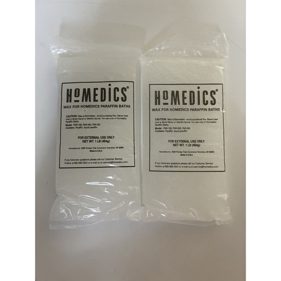 Homedics Other - New Homedics Wax Paraffin Baths 2 pack Refill 1 lb Model PAR-100-150-200-300